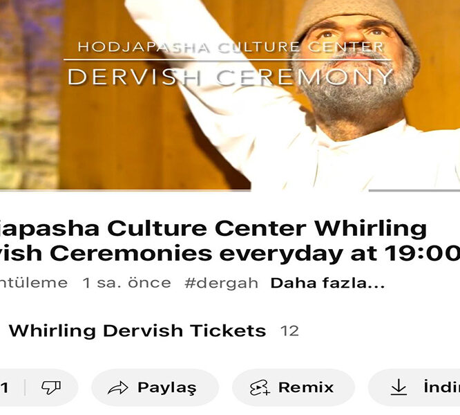 Video | Hodjapasha Culture Center Whirling Dervish Ceremonies everyday at 19:00 | Sirkeci, Istanbul